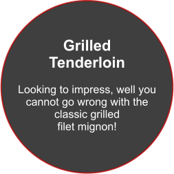 Grilled Tenderloin   Looking to impress, well you cannot go wrong with the classic grilled  filet mignon!